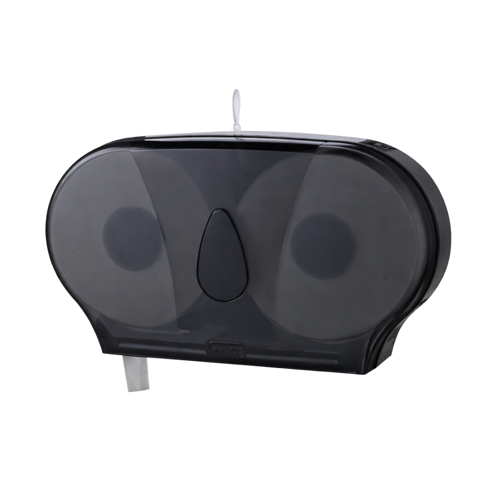 9" Twin Jumbo Roll Bath Tissue Dispenser