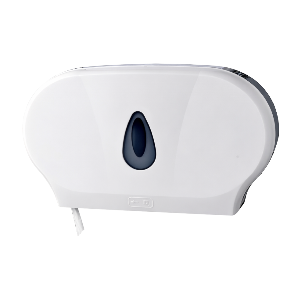 9" Twin Jumbo Roll Bath Tissue Dispenser