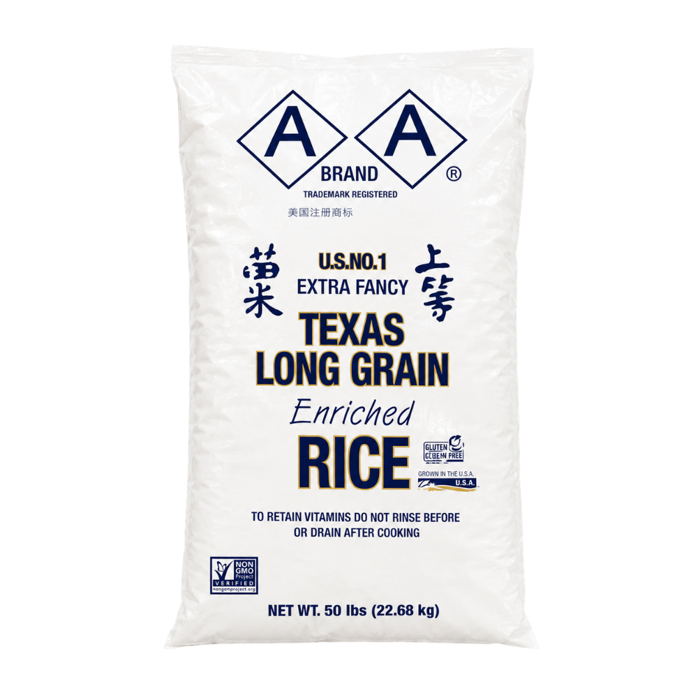 AA Texas Long Grain Rice (50lb/sack)