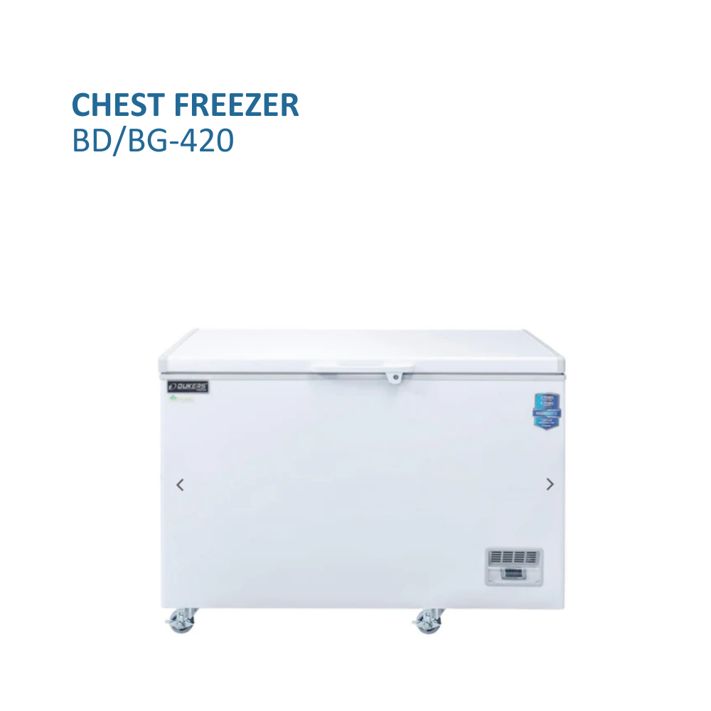 Dukers Chest Freezer 49-3/8"W Bottom Mount Self-contained Refrigeration #BD/BG-420