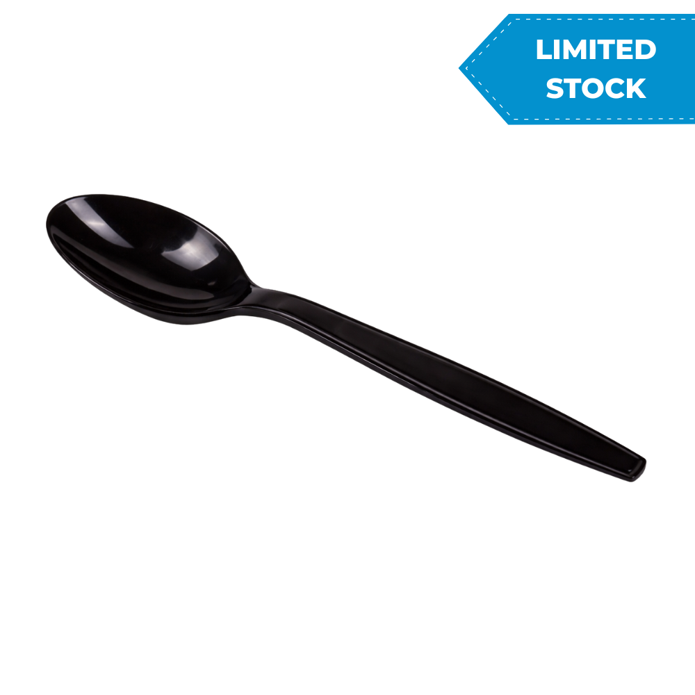 Heavy Weight Black Teaspoons (1000pcs/case)