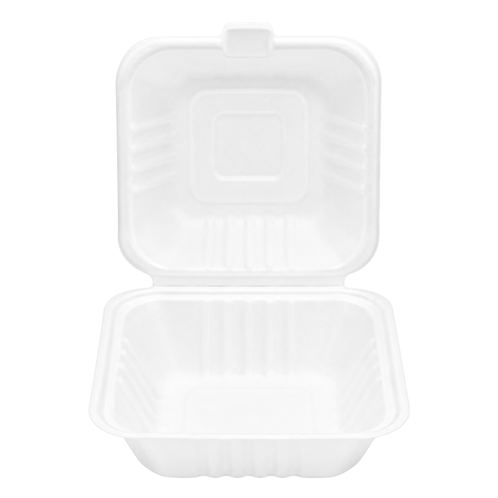 Compostable Clamshell Take-out Containers