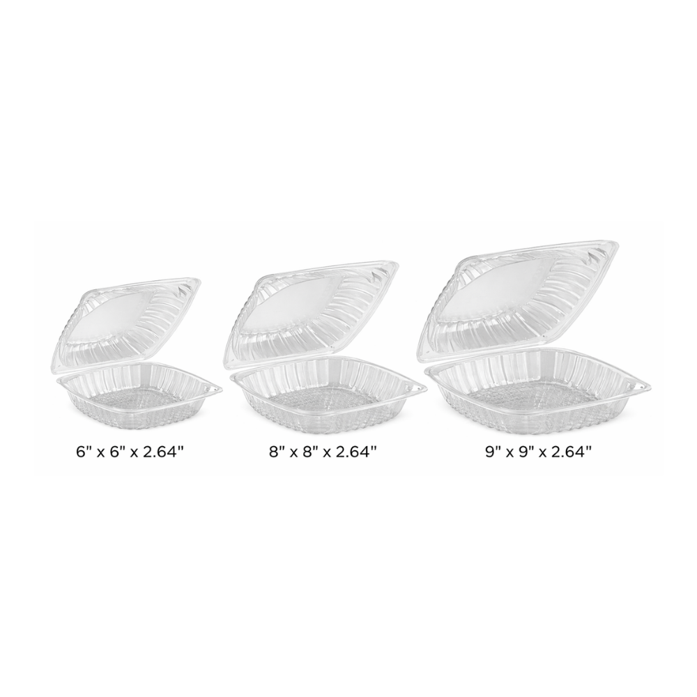 Clear Hinged To-Go Containers [Sold per Pallet]