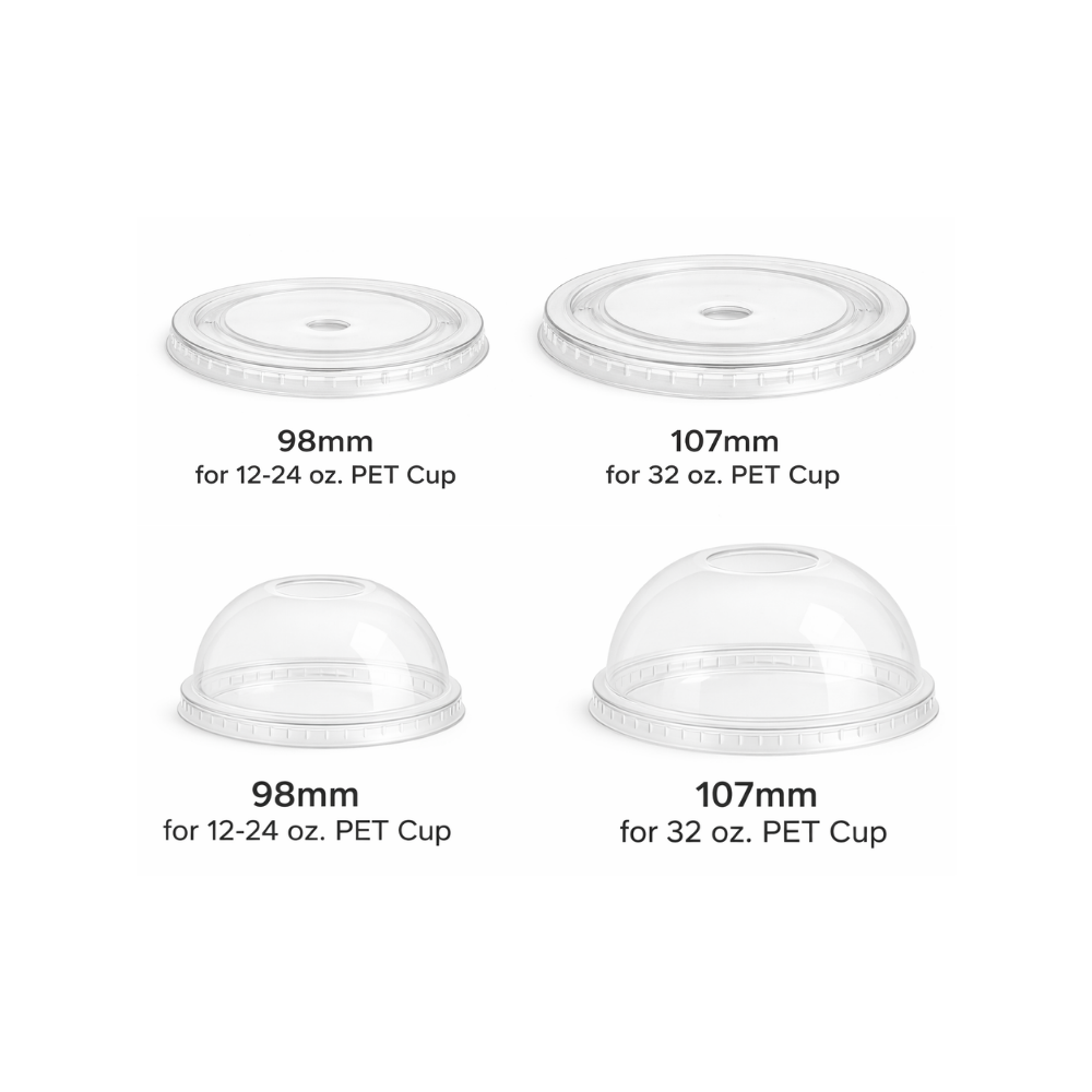 Clear PET Cold Cup Lids [Sold per Pallet]