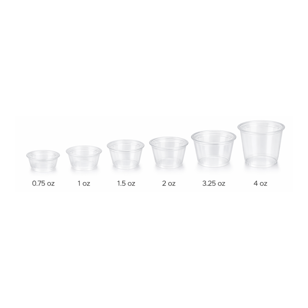 Clear Portion Cups without Lid [Sold per Pallet]