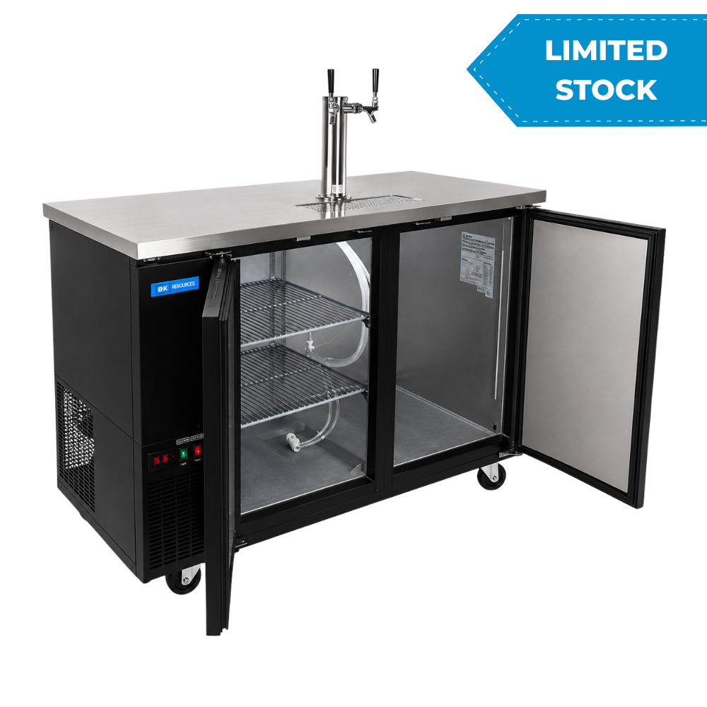BK Resources 60" Kegerator Beer Dispenser with Single Head Tap DBC-12-60