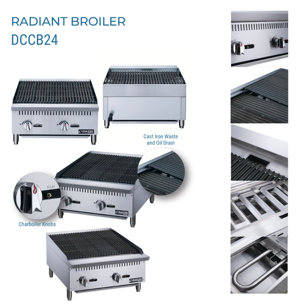 Dukers Charbroiler Gas Countertop #DCCB24