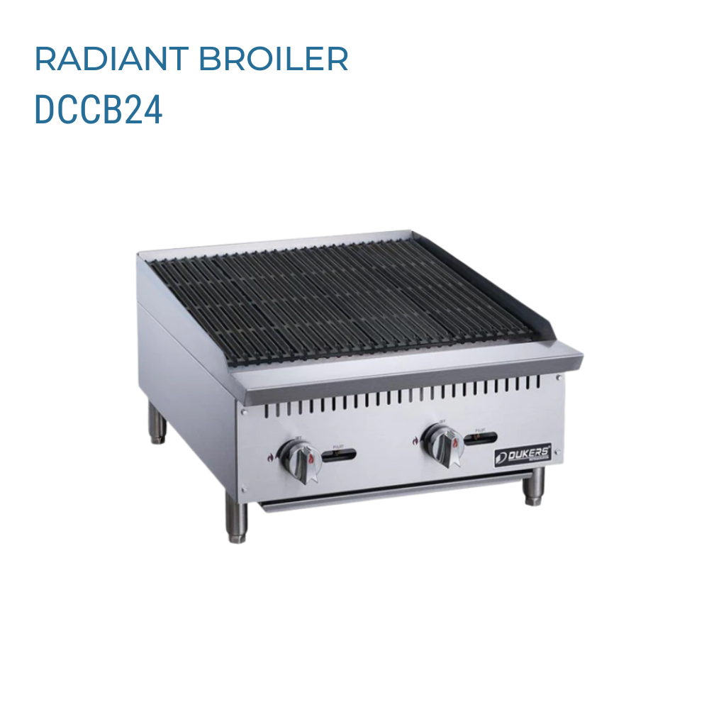 Dukers Charbroiler Gas Countertop #DCCB24