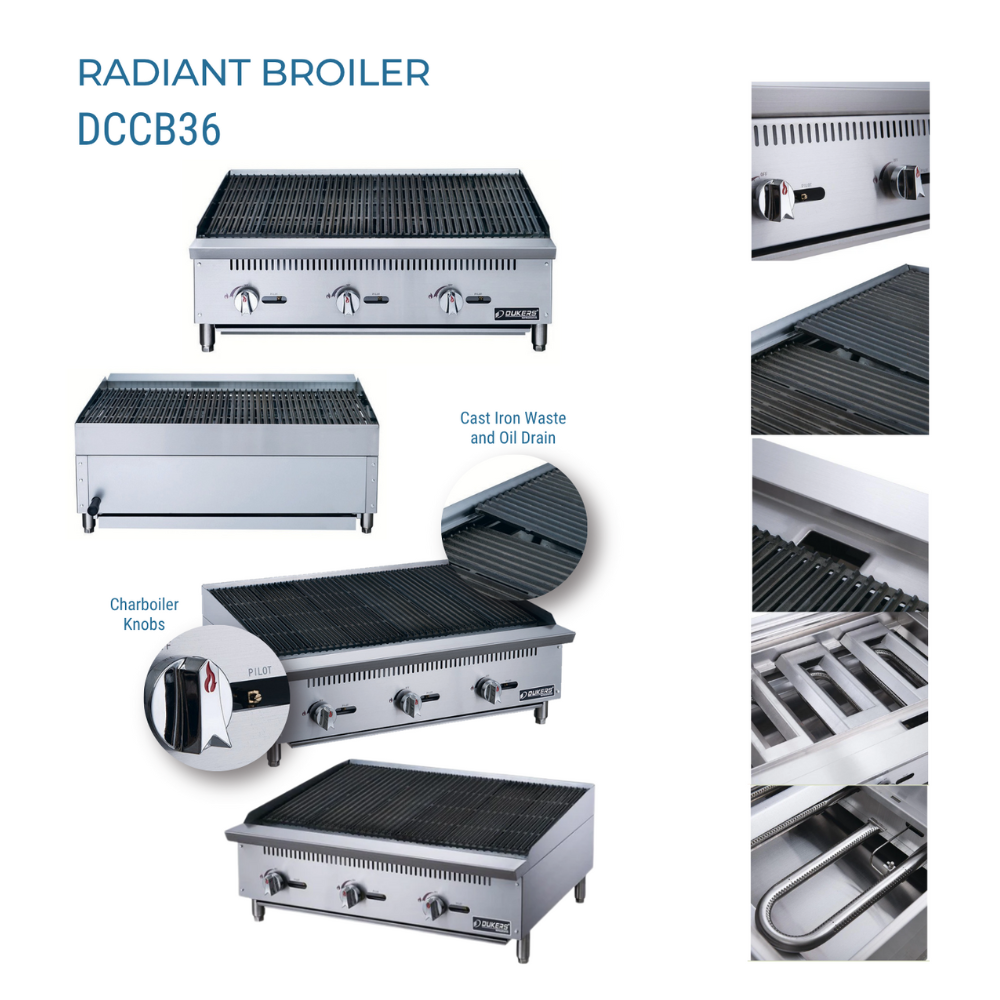 Dukers Charbroiler Gas Countertop #DCCB36