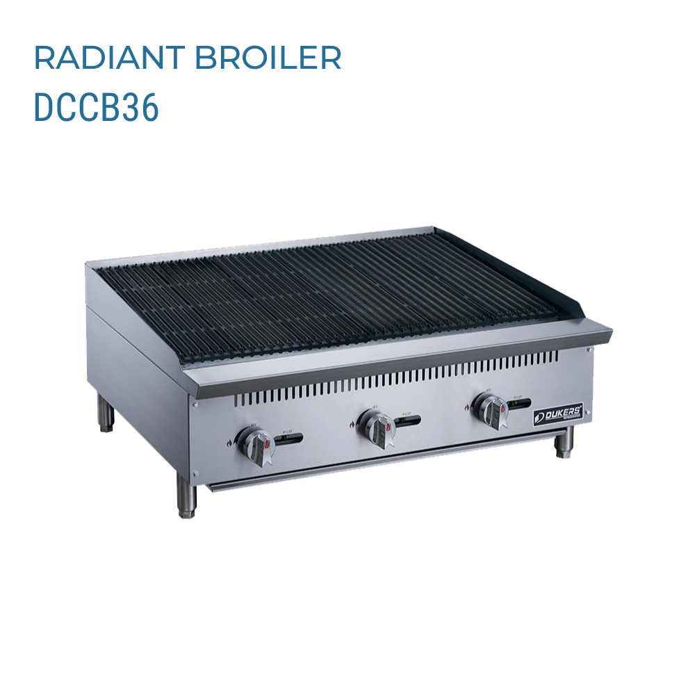 Dukers Charbroiler Gas Countertop #DCCB36