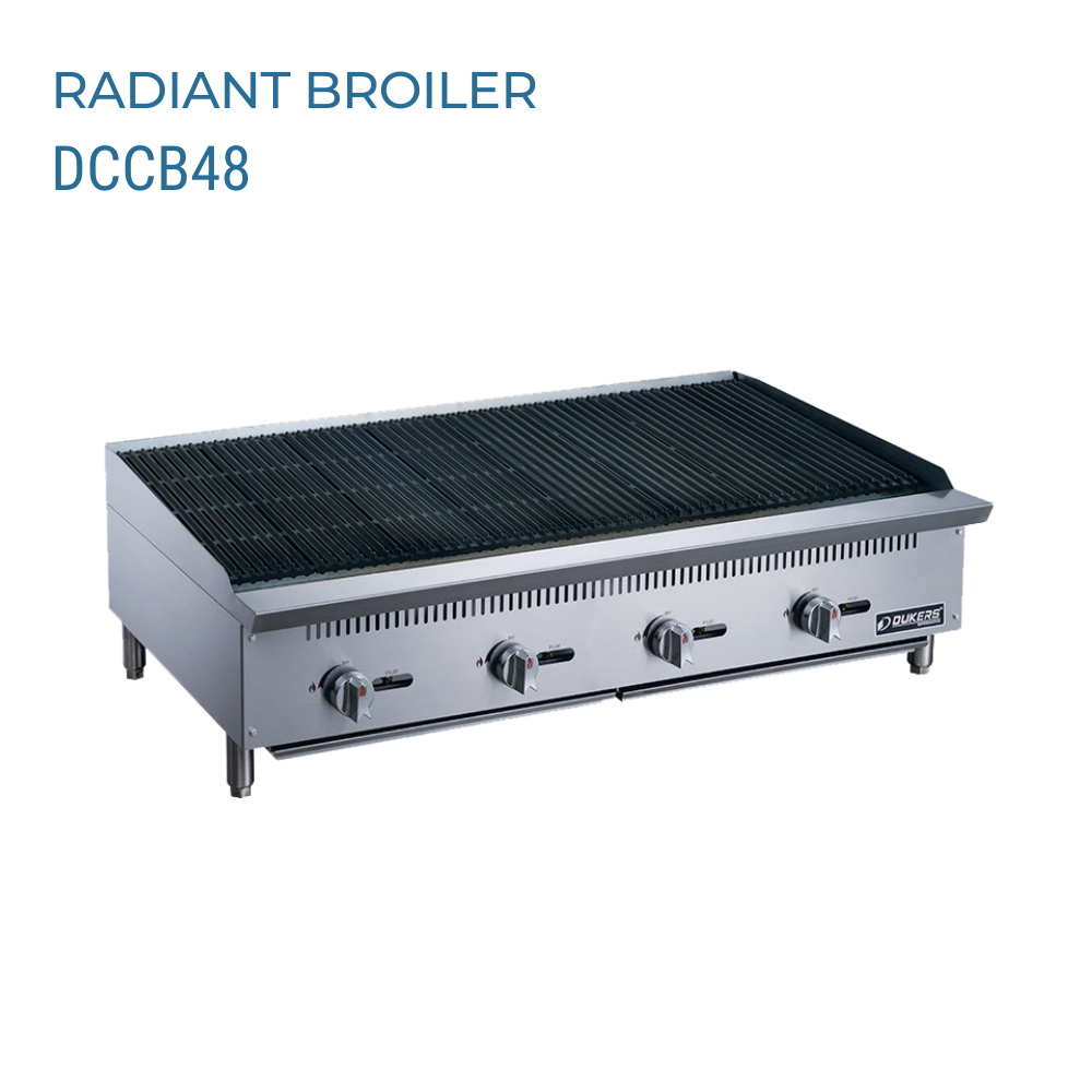 Dukers Charbroiler Gas Countertop #DCCB48