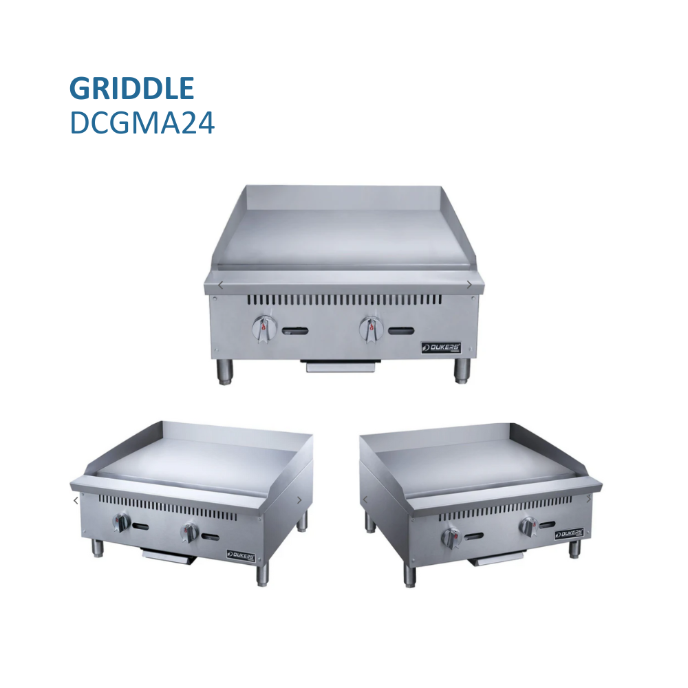 Dukers Griddle Gas Countertop #DCGM24