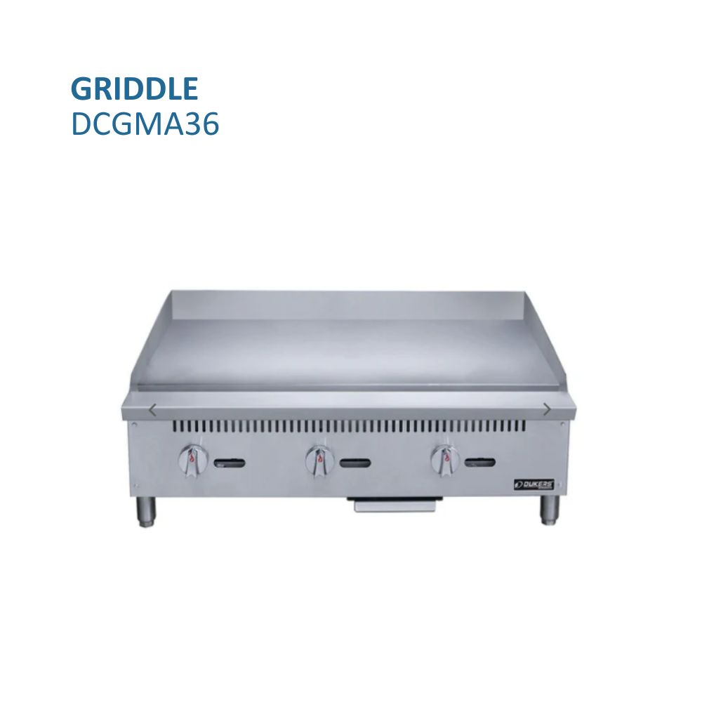 Dukers Griddle Gas Countertop #DCGMA36