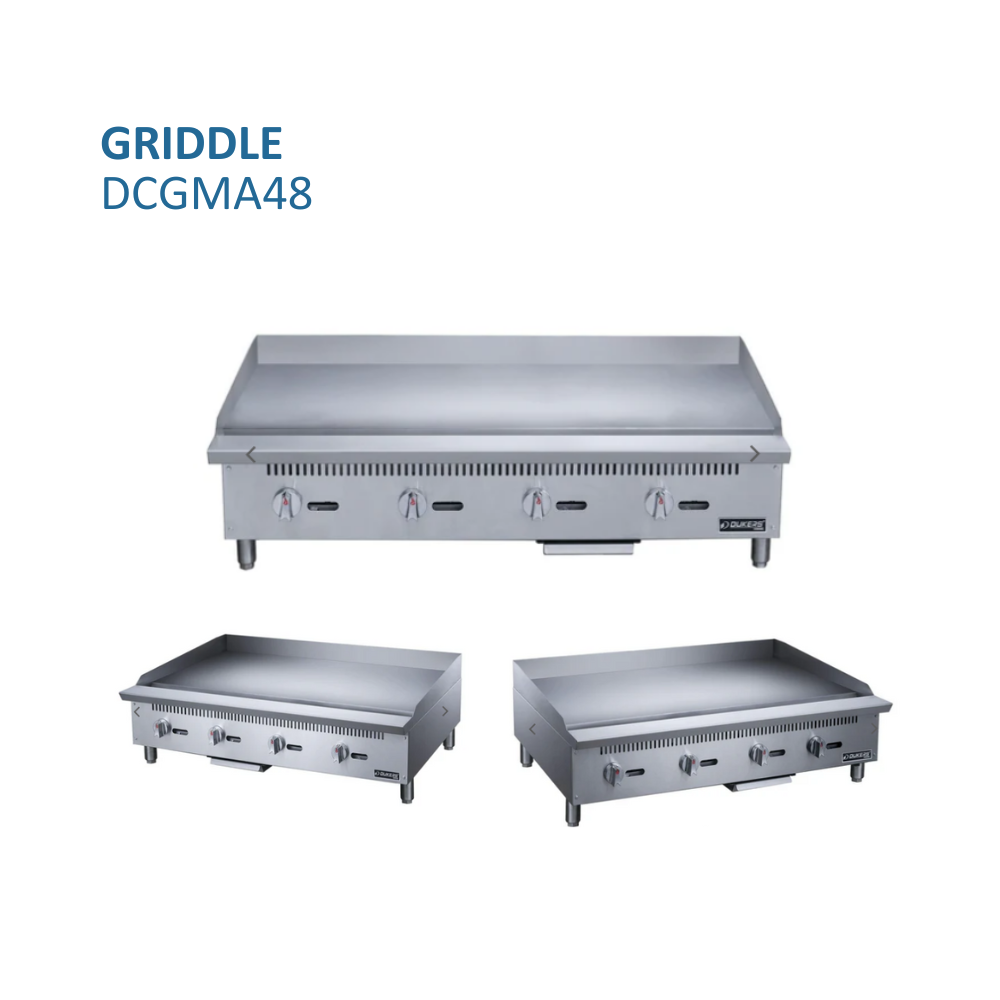 Dukers Griddle Gas Countertop #DCGMA48