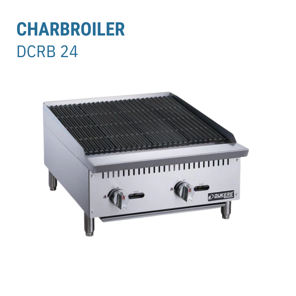 Dukers Charbroiler Gas Countertop #DCRB24