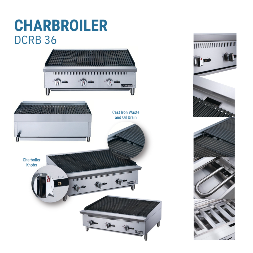Dukers Charbroiler Gas Countertop #DCRB36