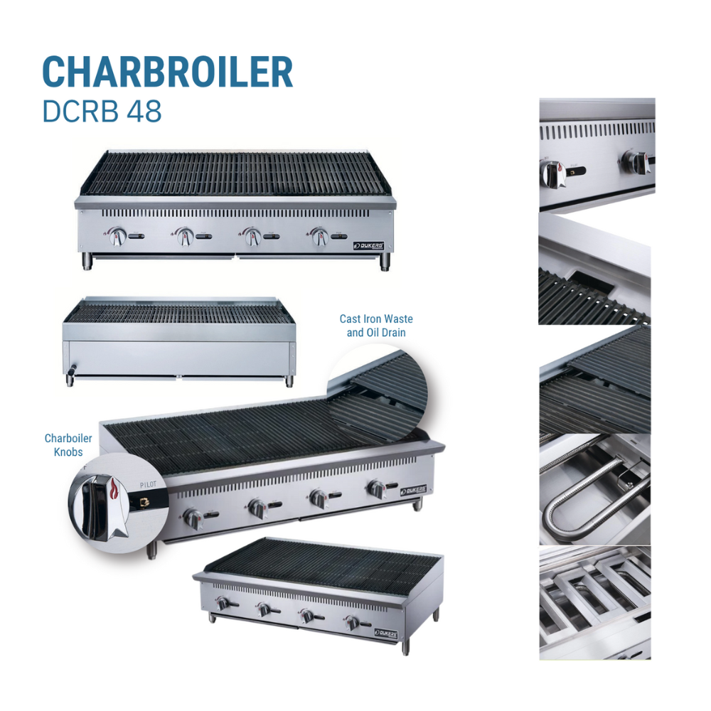 Dukers Charbroiler Gas Countertop  #DCRB48
