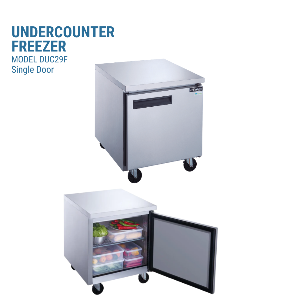 Dukers Undercounter Freezer Reach-in One-section #DUC29F