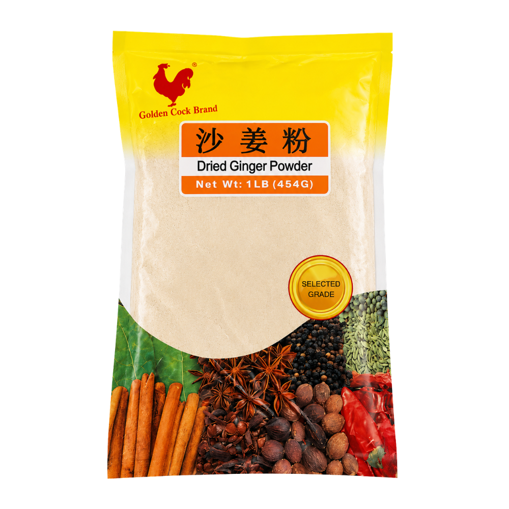 Golden Cock Brand Dried Ginger Powder (50x1lb packs/case)
