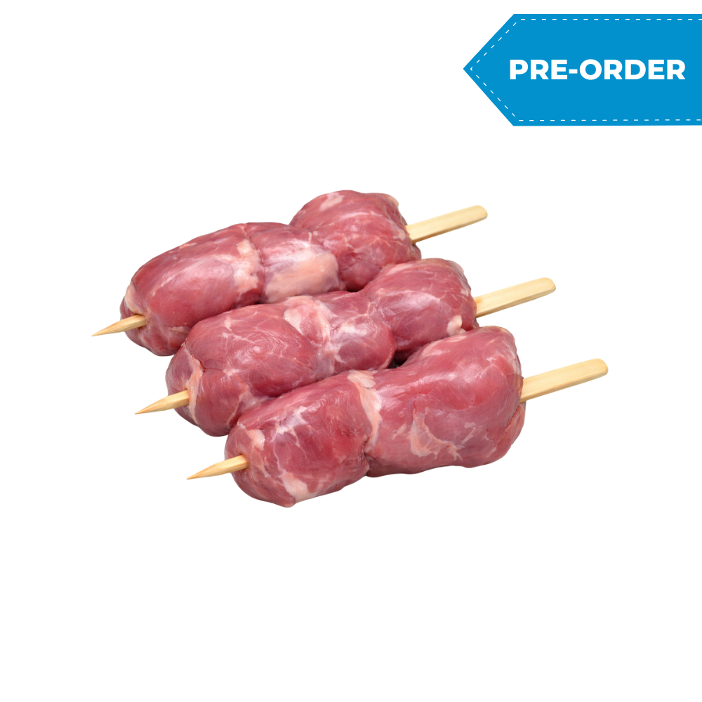 Fresh Halal Lamb Kebobs (12x1pack with 2 kebobs/case)