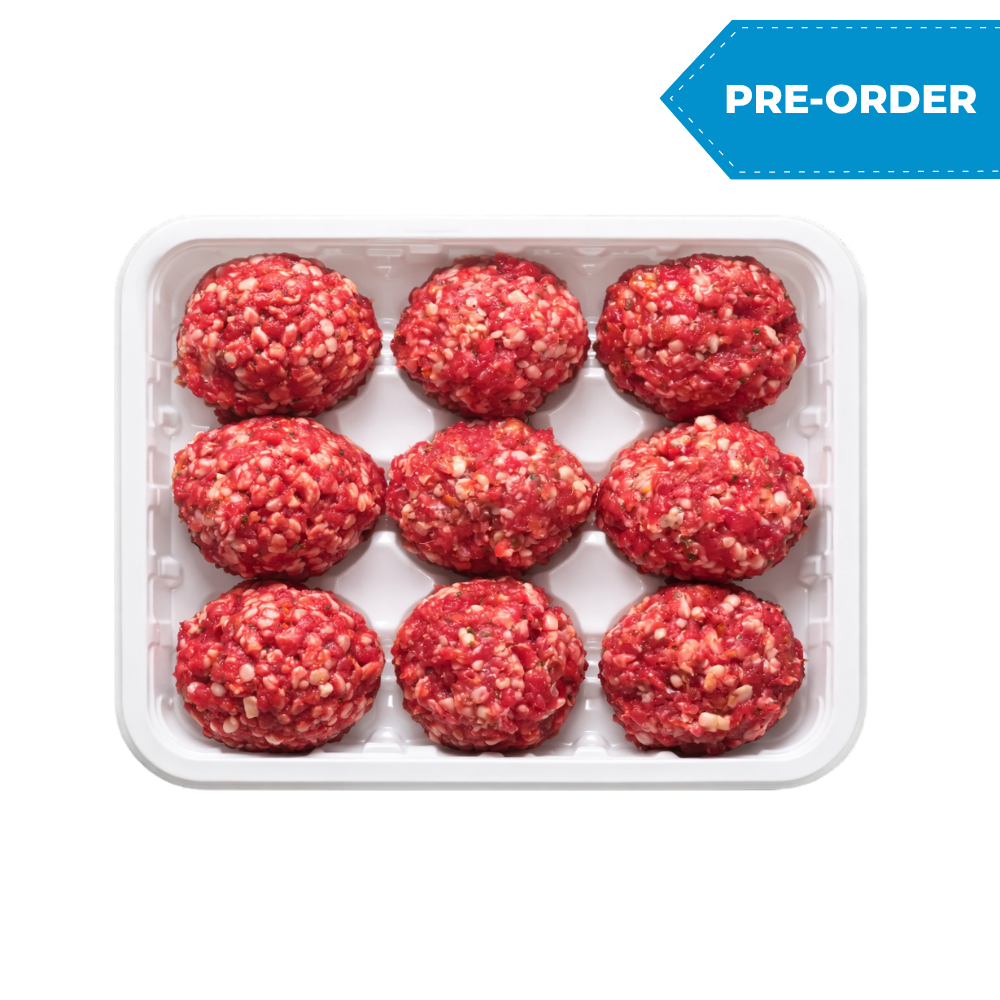 Fresh Halal Lamb Italian-Style Seasoned Meatballs (10x1-pc 16oz pack/case)
