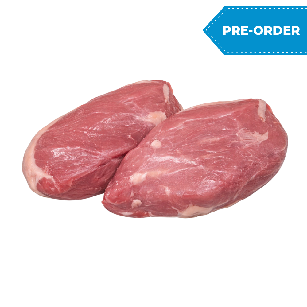 Fresh Halal Lamb Sirloin Steaks (6x1 pack with 2pcs lamb steak/case)