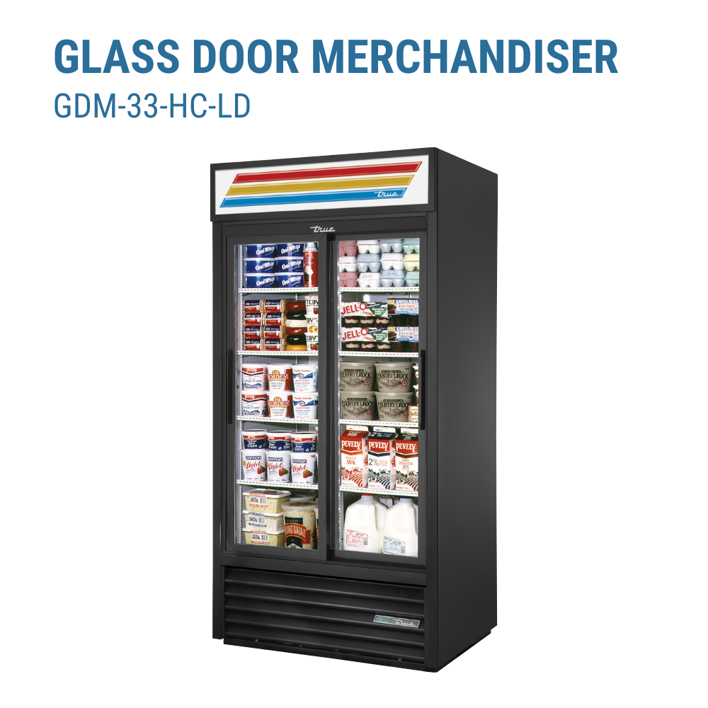 True Refrigeration Refrigerated Merchandiser Two-section #GDM-33-HC-LD
