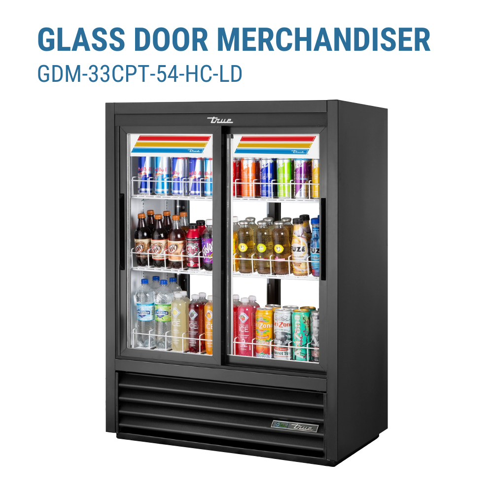 True Refrigeration Refrigerated Merchandiser Pass-thru #GDM-33CPT-54-HC-LD