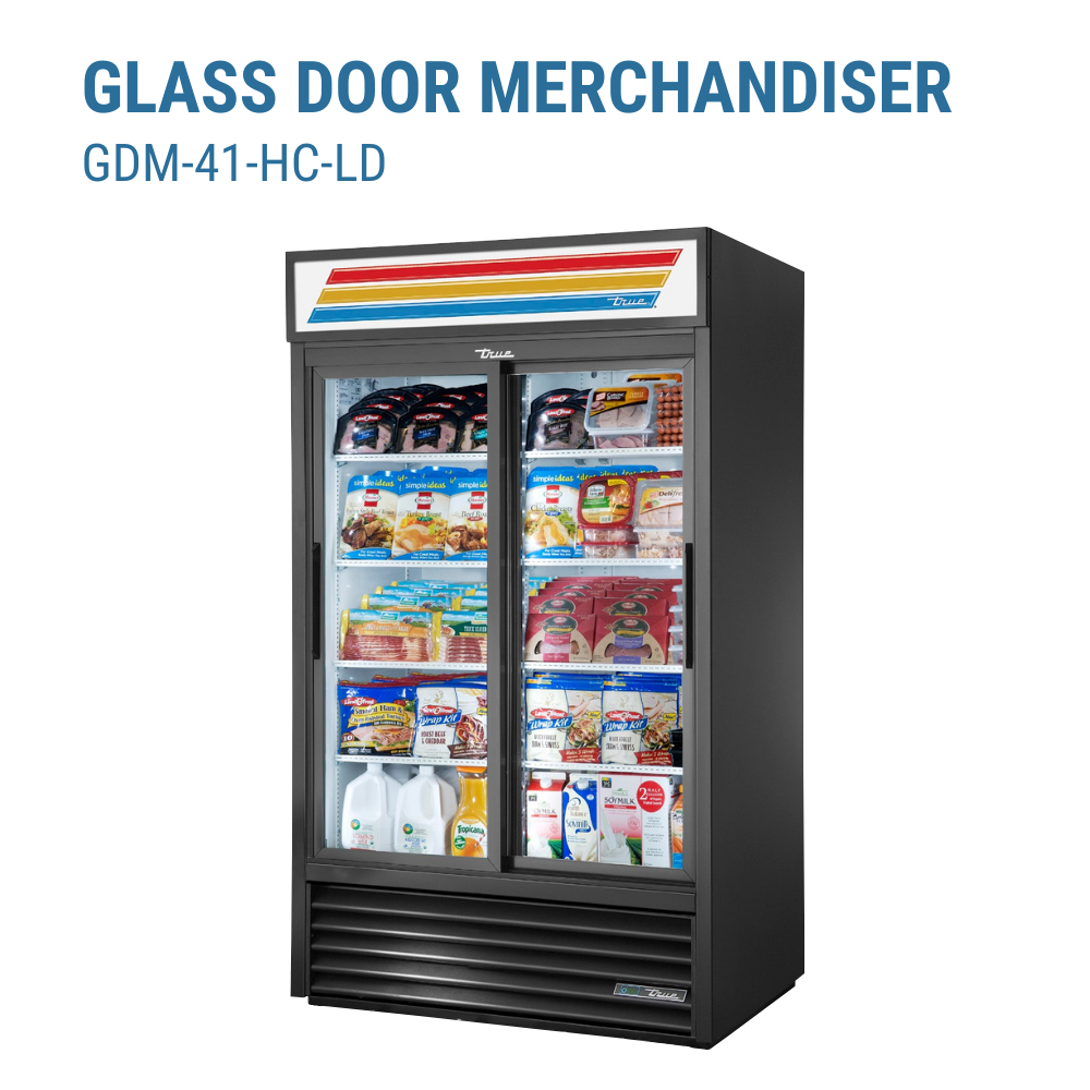 True Refrigeration Refrigerated Merchandiser Two-section #GDM-41-HC-LD