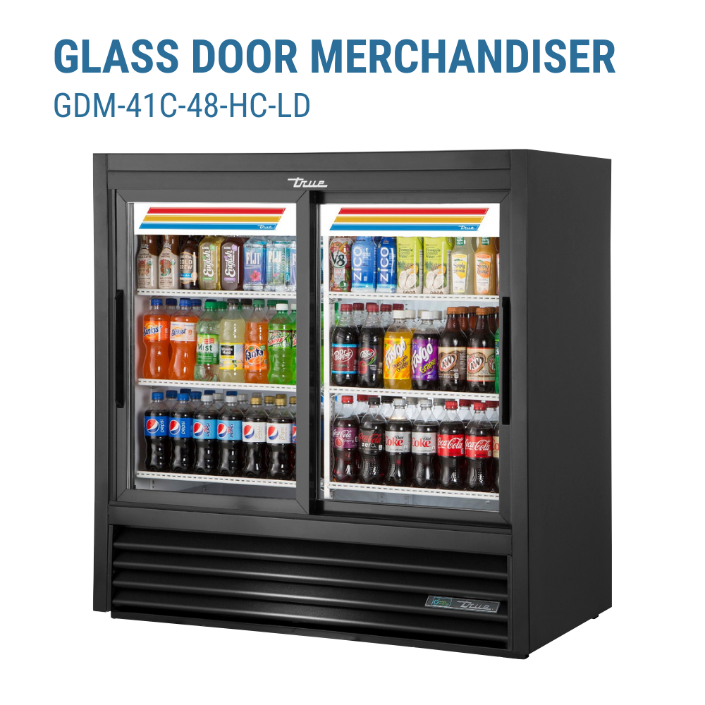 True Refrigerated Merchandiser Two-section #GDM-41C-48-HC-LD