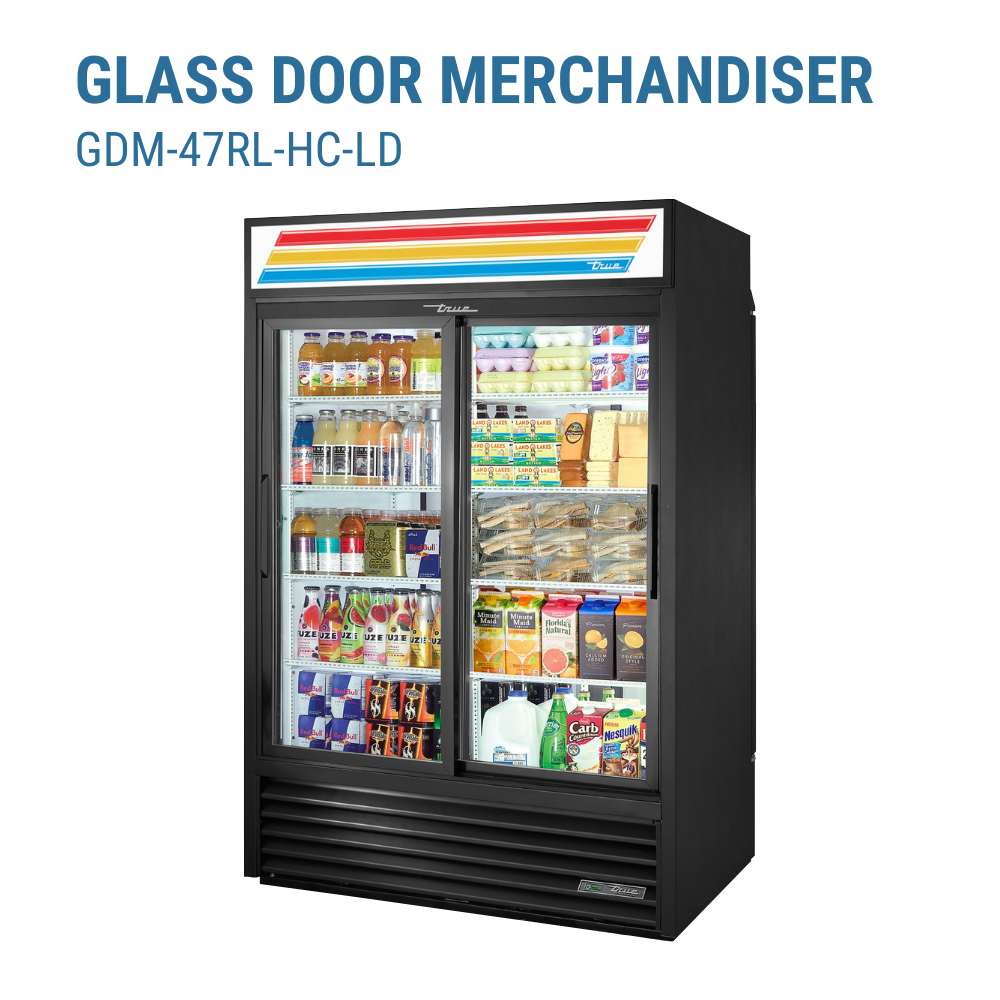 True Refrigeration Refrigerated Merchandiser Two-section #GDM-45-HC-LD