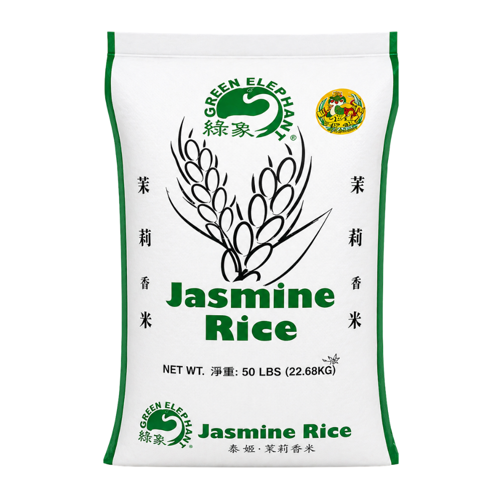 Green Elephant Jasmine Rice (50lb/sack)