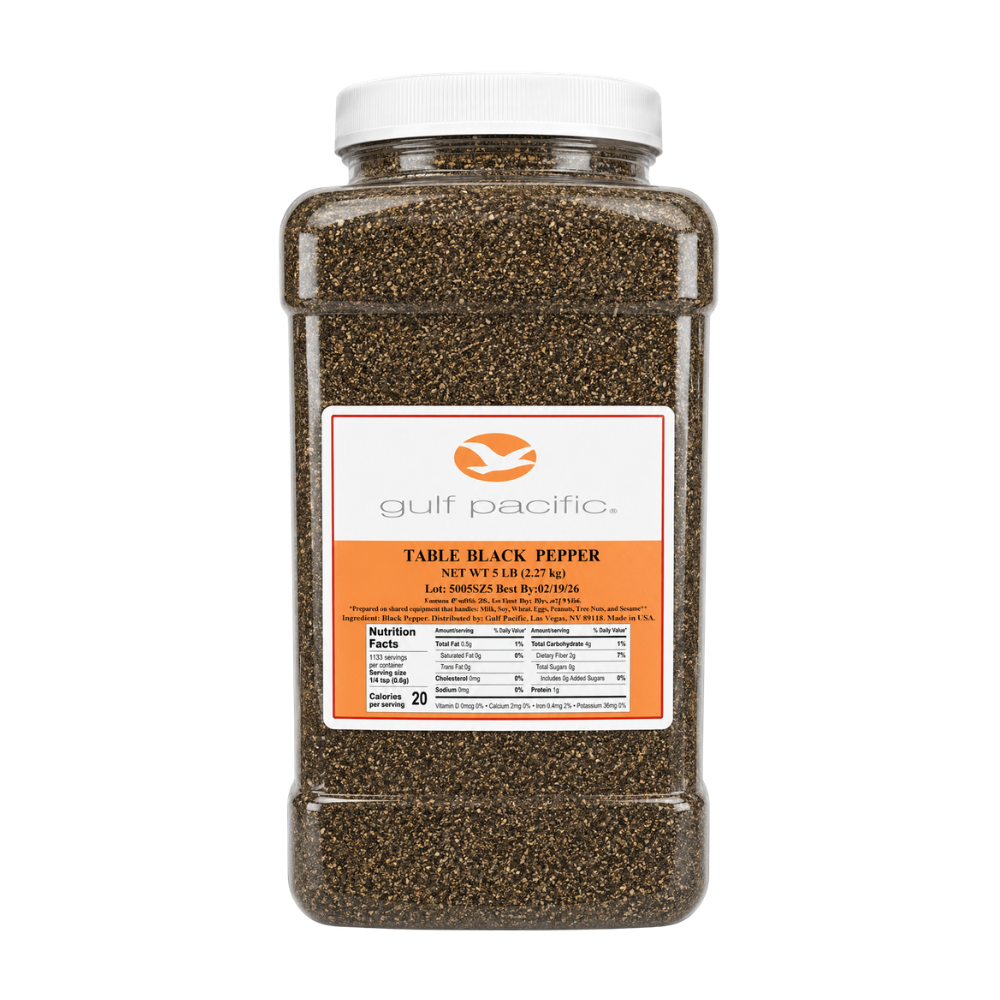 Gulf Pacific Black Pepper Powder (5lb/bottle)