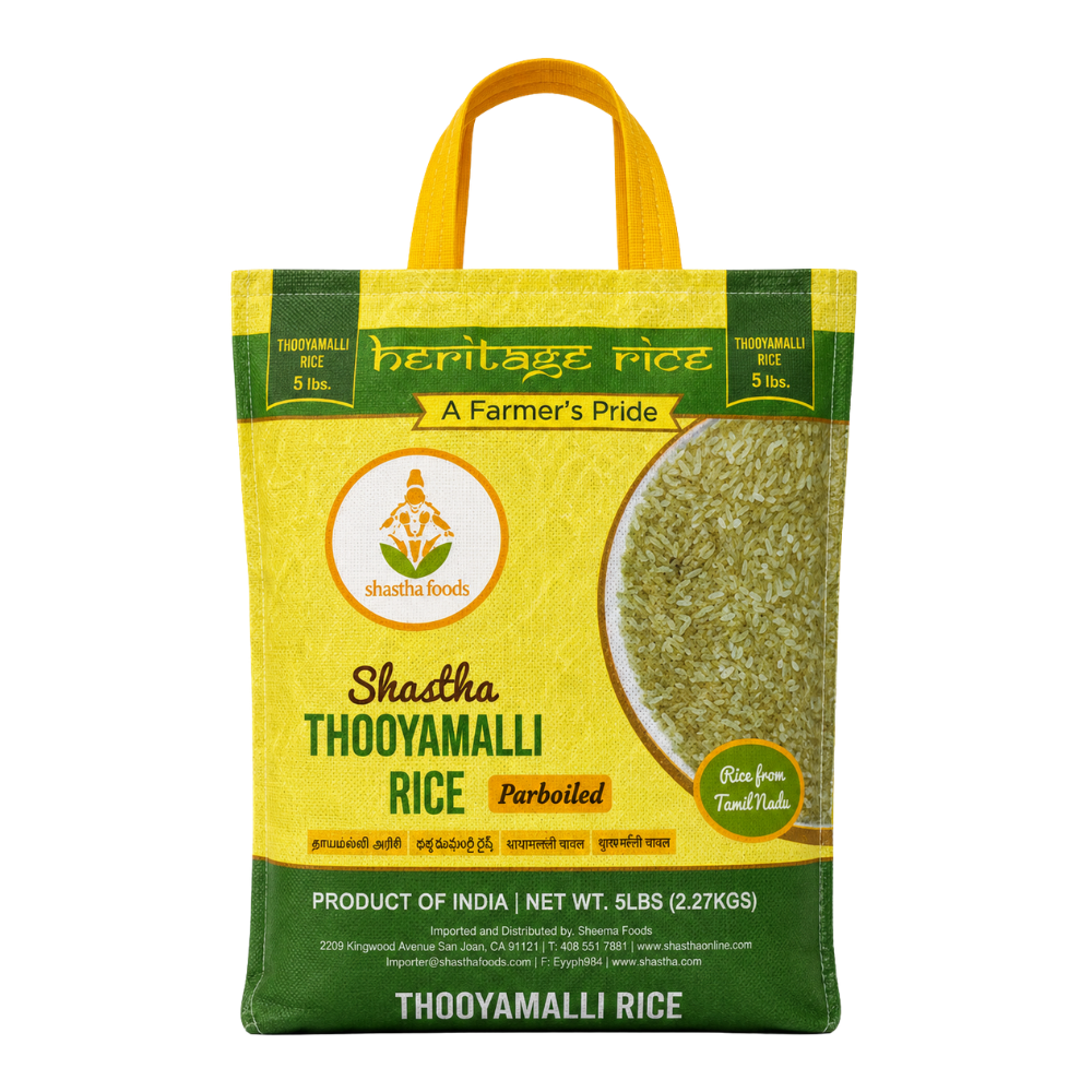 Heritage Rice - Thooya Malli Rice (10x5lb packs/case)