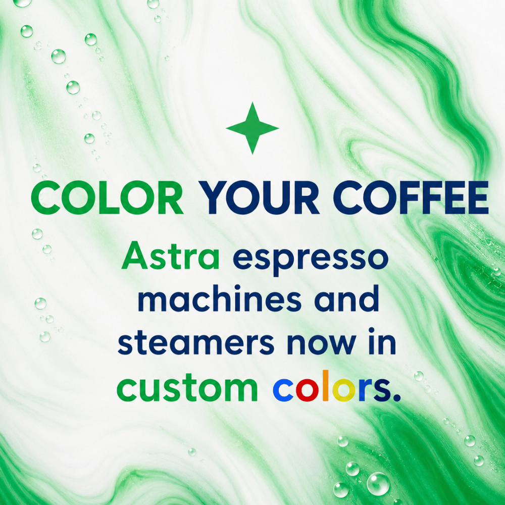 Astra Super Automatic Espresso Machine, 1-Step Double Hopper 220V