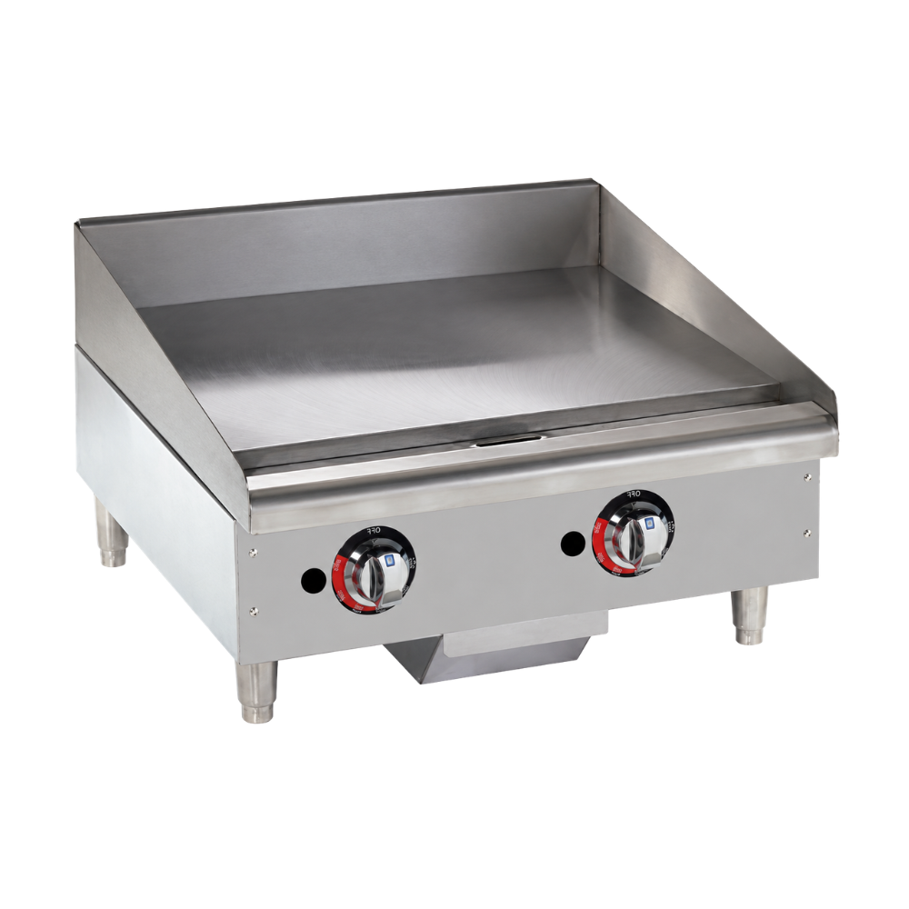 Star-Max® 624MF Gas Griddle – 24″ Wide – Manual Controls – Natural Gas, 56600 Total BTUs