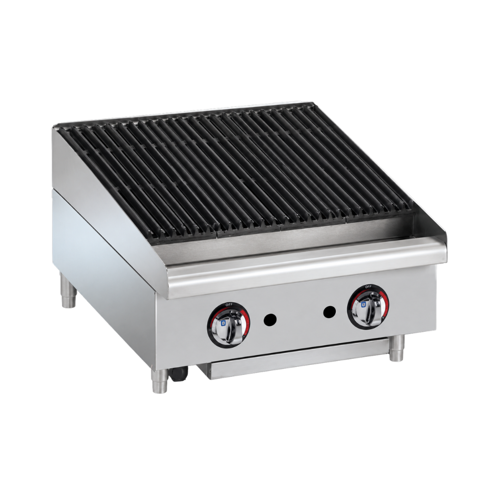 Star-Max® 6124RCBF Radiant Gas Charbroiler – 24″ Wide – Natural Gas, 80000 Total BTUs