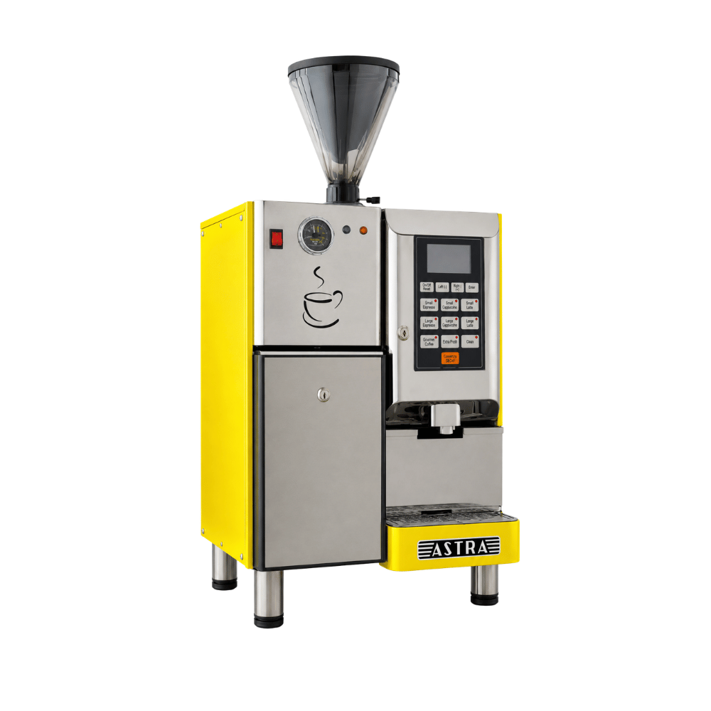 Astra Super Automatic Espresso Machine, 1-Step Double Hopper 220V