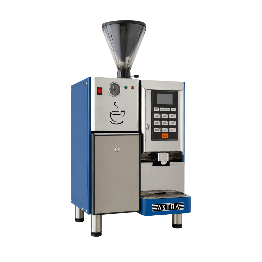 Astra Super Automatic Espresso Machine, 1-Step Double Hopper 220V