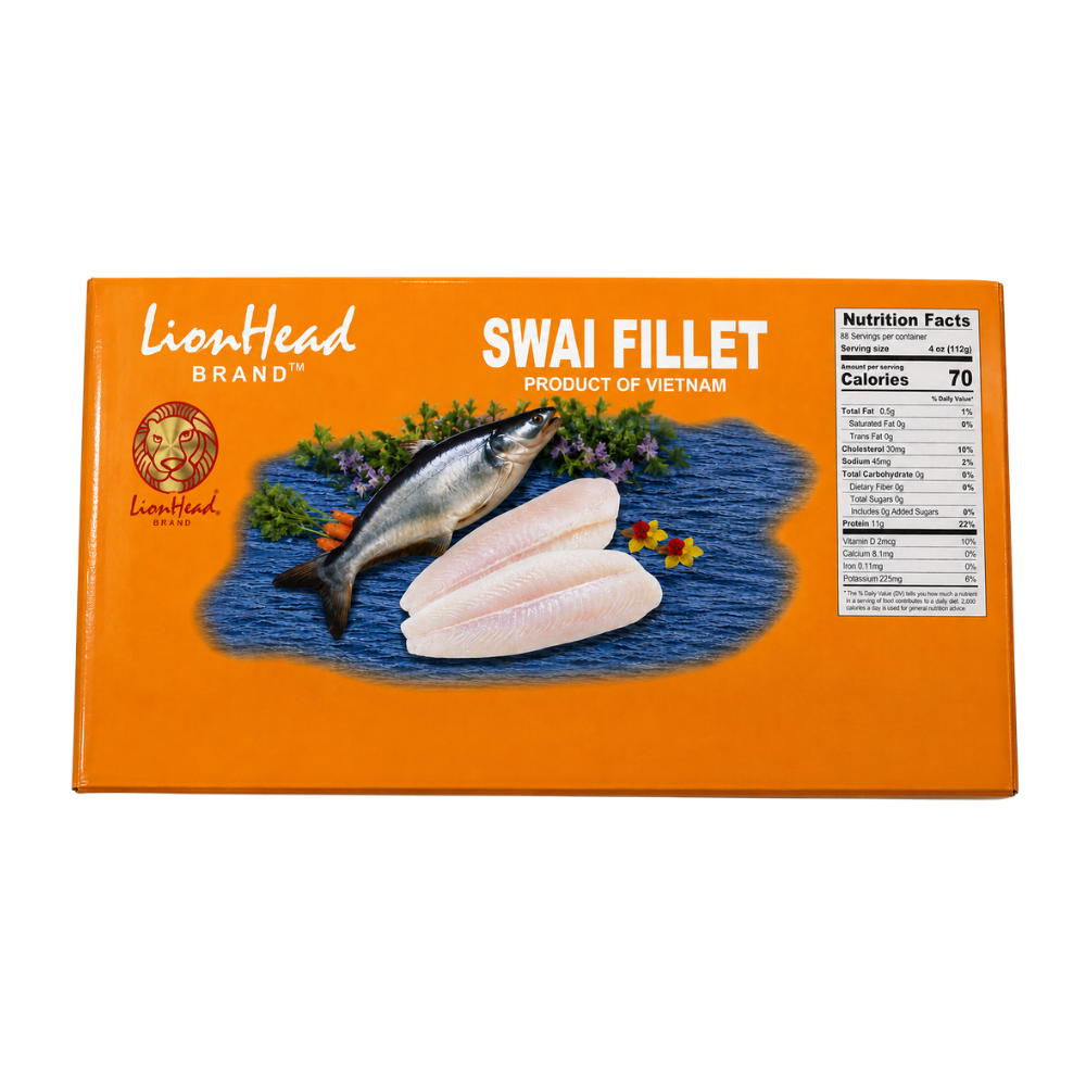 Swai Fish Fillet (22lb/case)