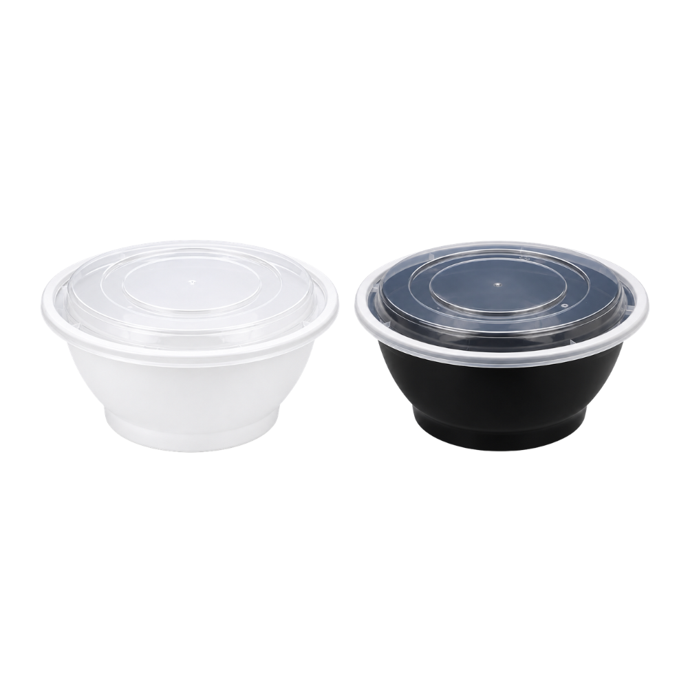 Round Heavy Weight Bowls with Lids [Sold per Pallet]