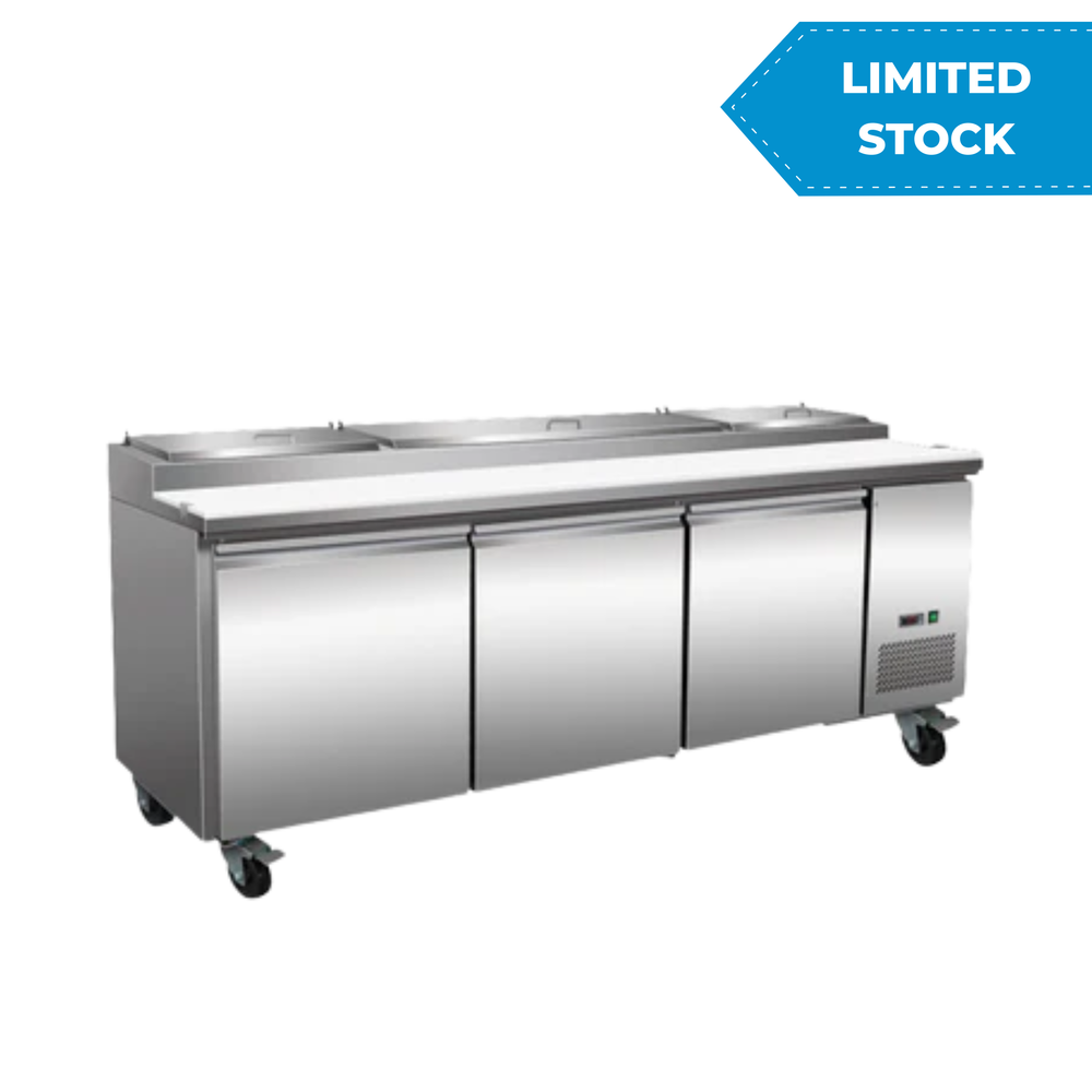 ServWare  93" Pizza Prep Table - 12 Pans