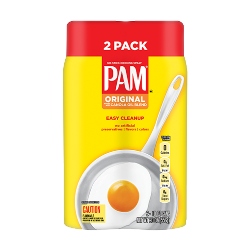 Pam Original Cooking Spray - Twin Pack (2x6oz sprays)