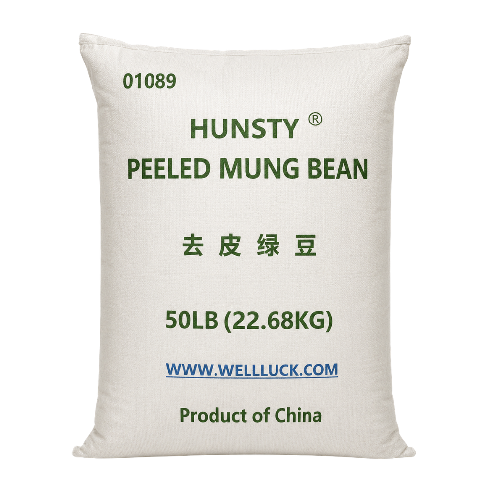 Hunsty Peeled Mung Beans (50lb/sack)