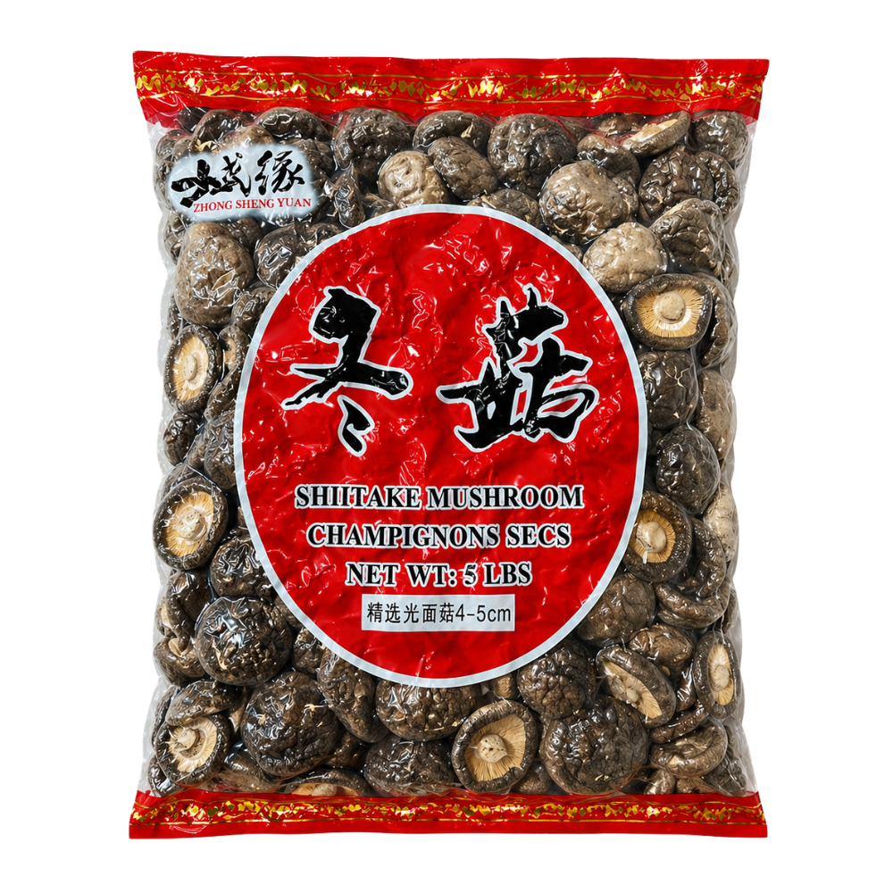 Regular Dried Shiitake Mushrooms (6x5lb pack/case)