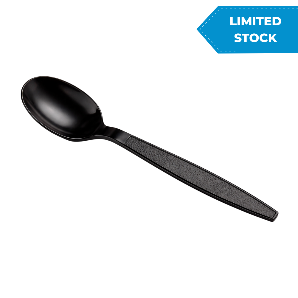 Heavy Weight Black Soup Spoons (1000pcs/case)