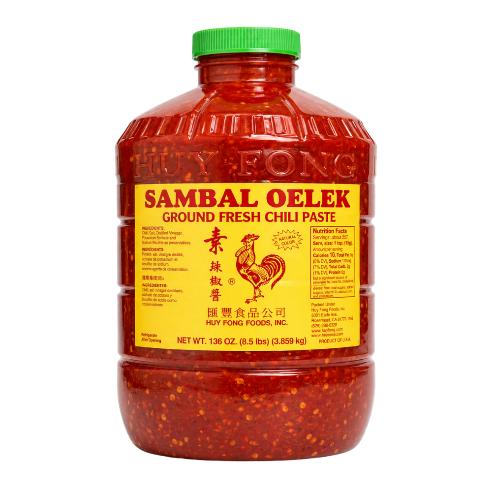 Sambal Oelek Chili Sauce (3x8.5lb bottles/case)