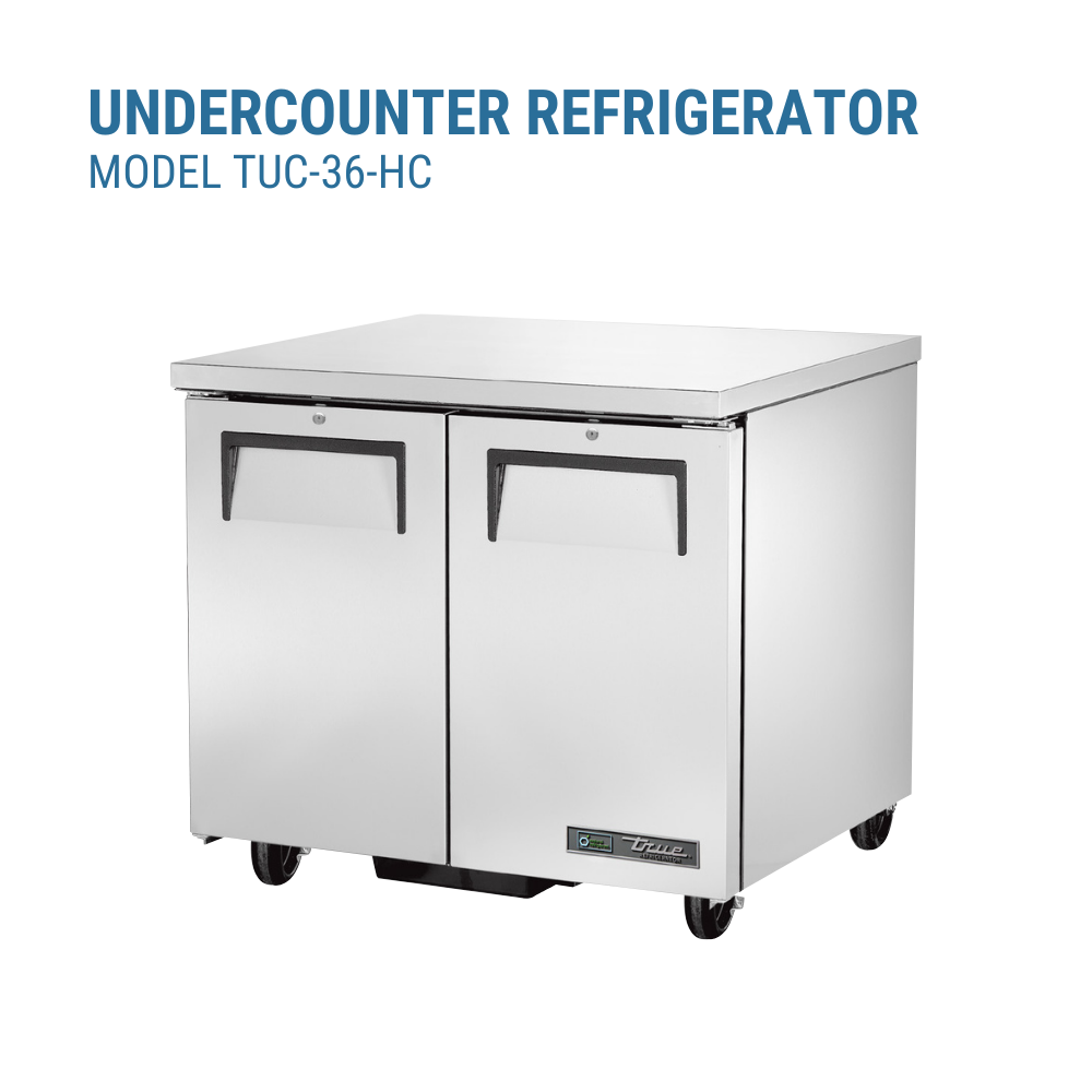 True Refrigeration Undercounter Refrigerator 33 38°F #TUC-36-HC