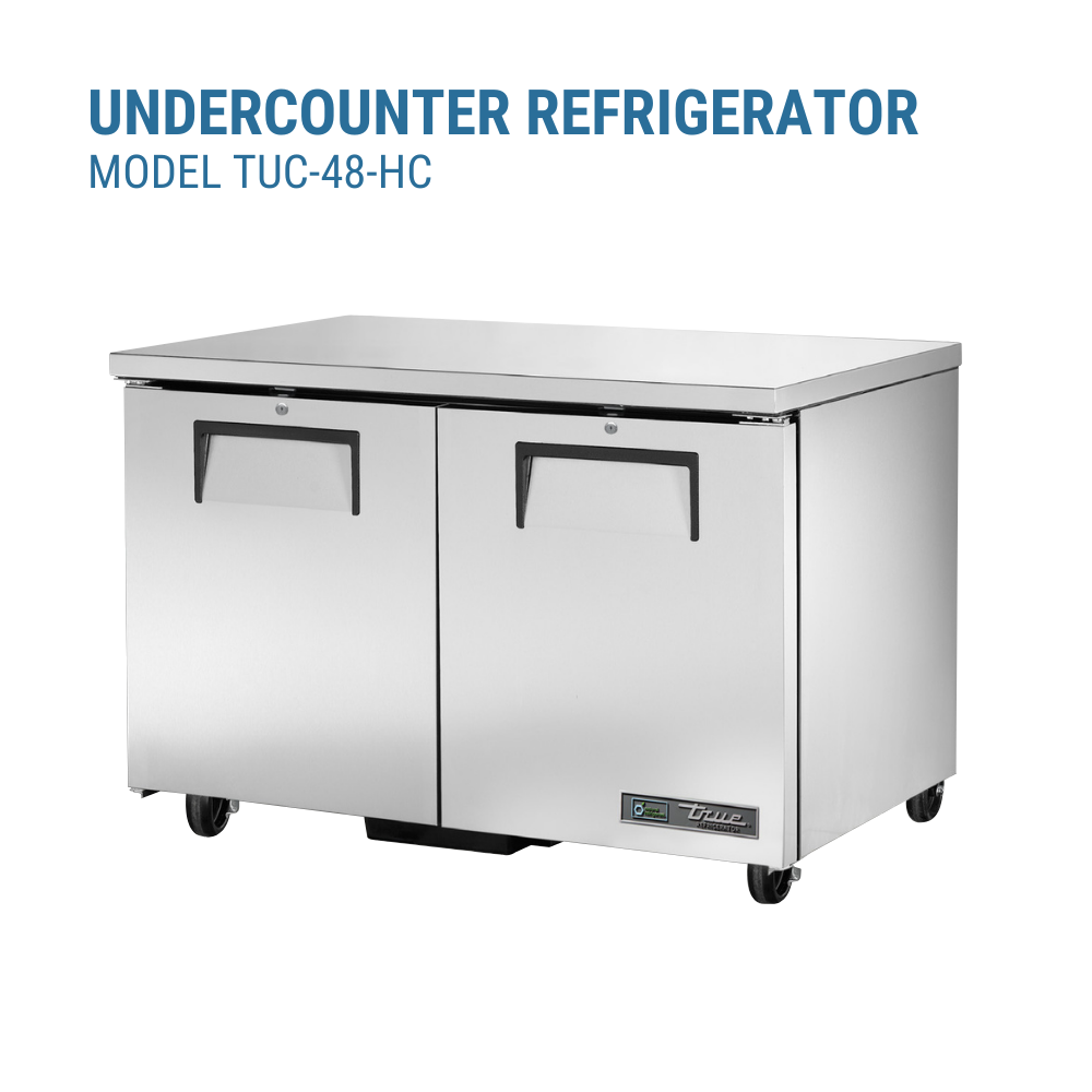 True Refrigeration Undercounter Refrigerator 33 38°F #TUC-48-HC