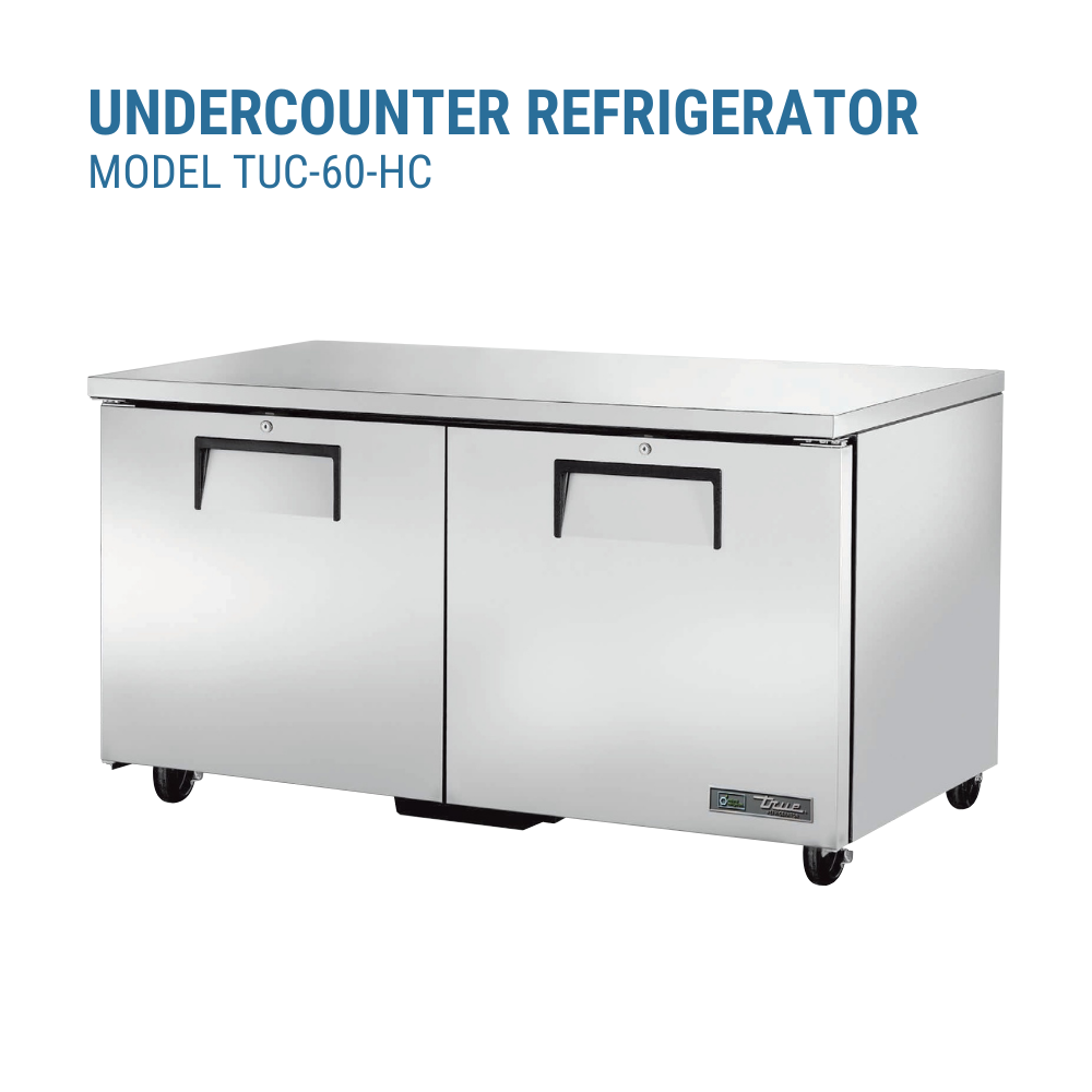True Refrigeration Undercounter Refrigerator 33 38°F #TUC-60-HC
